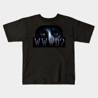 WEDNESDAY ADDAMS NETFLIX - What Would WEDNESDAY Do ? WWWD ? Kids T-Shirt